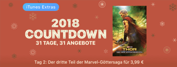 iTunes 2018 Countdown: „Thor: Tag der Entscheidung“ für nur 3,99 Euro!