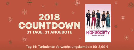 iTunes 2018 Countdown: „High Society“ für nur 3,99 Euro!