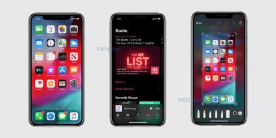 iOS 13 Screenshots zeigen Dark Mode, Erinnerungen + mehr
