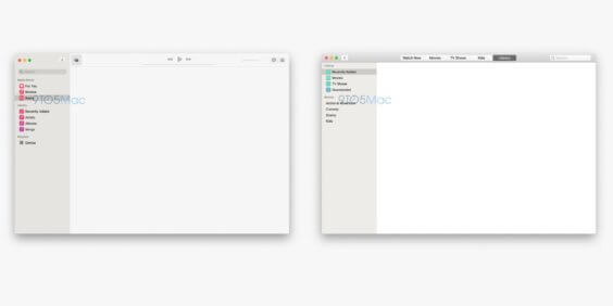 macOS 10.15: Neue Musik- und TV-App in ersten Screenshots