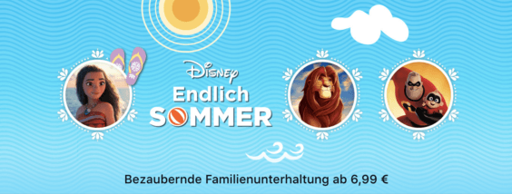 „Endlich Sommer“: Disney und Pixar-Filme im Angebot bei iTunes