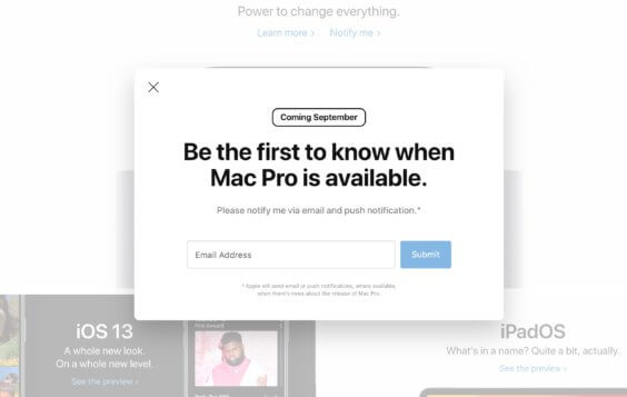Mac Pro im September - Screenshot