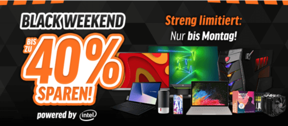 Black Weekend: zahlreiche Angebote bei Notebooksbilliger!