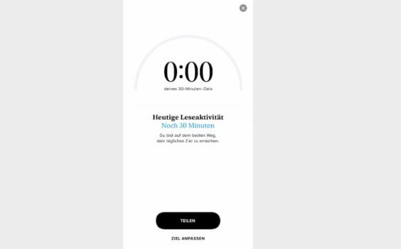 Leseziele in der Bücher-App