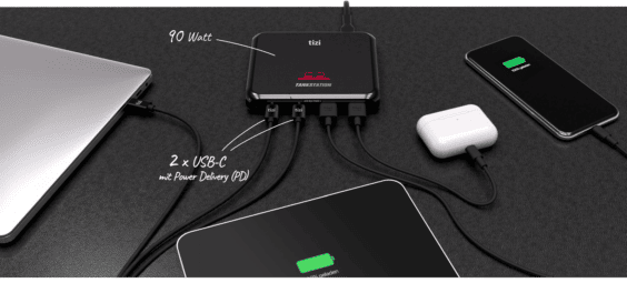 Tizi Tankstation Pro 4x: High-Power-USB-Ladegerät jetzt da
