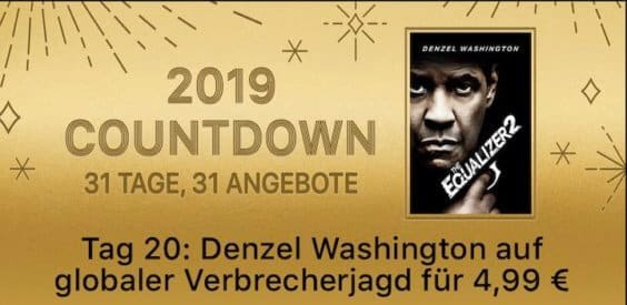 2019 Countdown – 31 Tage, 31 Angebote: „The Equalizer 2“ für 4,99 Euro kaufen