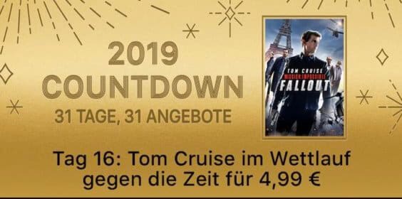 2019 Countdown – 31 Tage, 31 Angebote: „Mission: Impossible – Fallout“ für nur 4,99 Euro kaufen