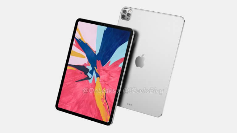 iPad Pro Rendering mit Triple-Cam - Onleaks