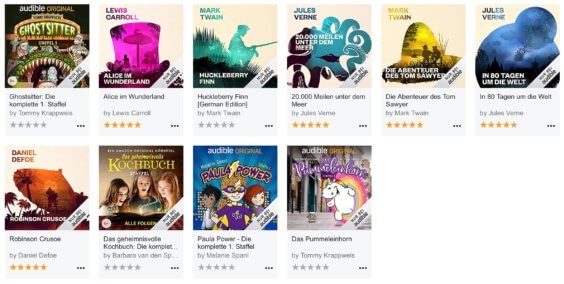 Audible bietet kostenfreie Hörbücher für Kinder an
