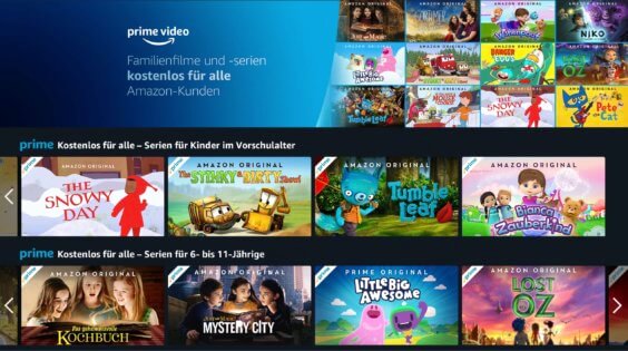 Amazon hilft Eltern: Diverse Kinder-Filme kostenfrei