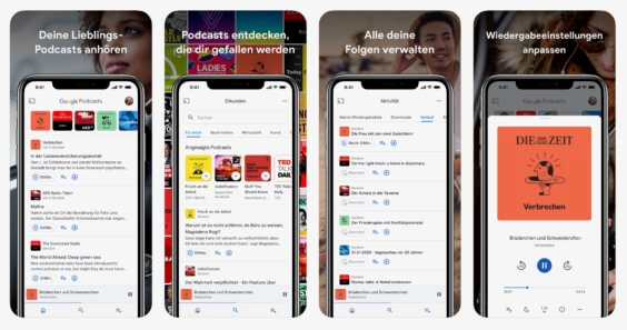 Erinnerung: Google Podcasts wird eingestellt, YouTube Music übernimmt