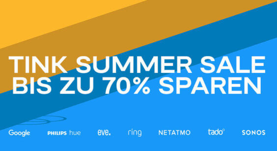 Bis morgen bis -70%: tink reduziert SONOS, Philiphs Hue, ring, tado und viele weitere Smart-Home-Marken