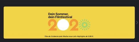 „Dein Sommer, dein Filmfestival“: Coole neue Aktion bei iTunes