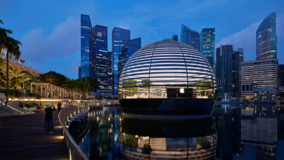 Wow: Diese Woche eröffnet der schwimmende Apple Store in Singapur