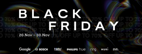 Bis -70% auf SmartHome: Google, SONOS, Nuki, Hue, Ring, Bosch etc. billiger – Black Friday auf tink