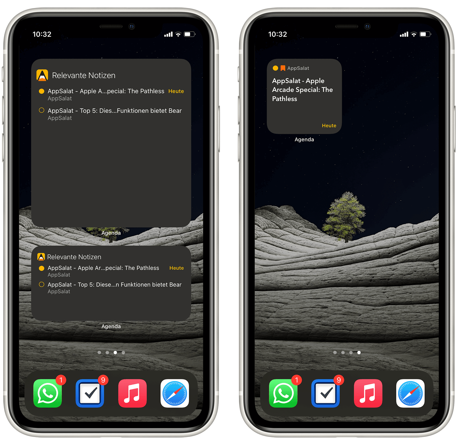 Agenda Widgets