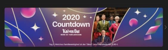 Der iTunes-Adventskalender startet: Heute gibt es „Knive´s Out – Mord ist Familiensache“ für 3,99€