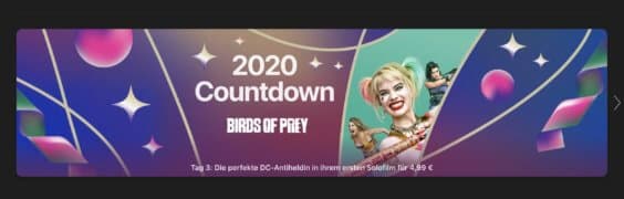 Tag 3 im 2020 Countdown bei iTunes: „Harley Quinn: Birds of Prey“ für 4,99€
