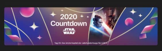 Tag 20 im 2020 Countdown: „Star Wars: Der Aufstieg Skywalker“ für 4,99€