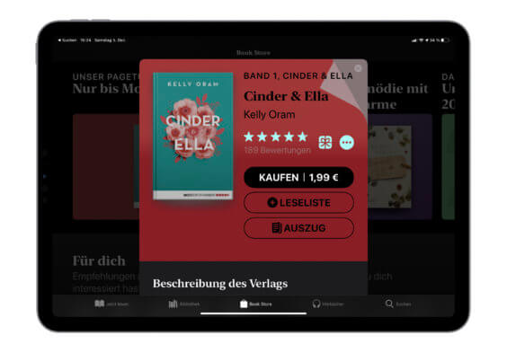Das E-Book der Woche: Heute „Cinder & Ella“ Band 1 für 1,99€ kaufen