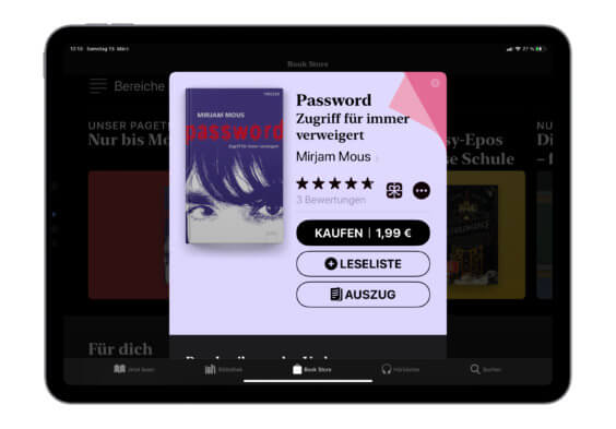 E-Book der Woche: „Password – Zugriff für immer verweigert“ für 1,99€