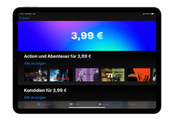 Filmabend geplant? – Heute reduzierte Filme bei iTunes für nur 3,99€