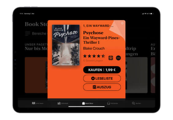 E-Book der Woche: „Psychose“ für 1,99 Euro erwerben