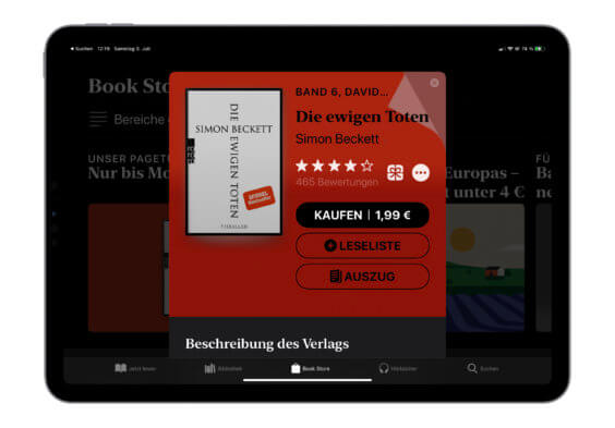 E-Book der Woche: Über das Wochenende mit Simon Beckett für nur 1,99€