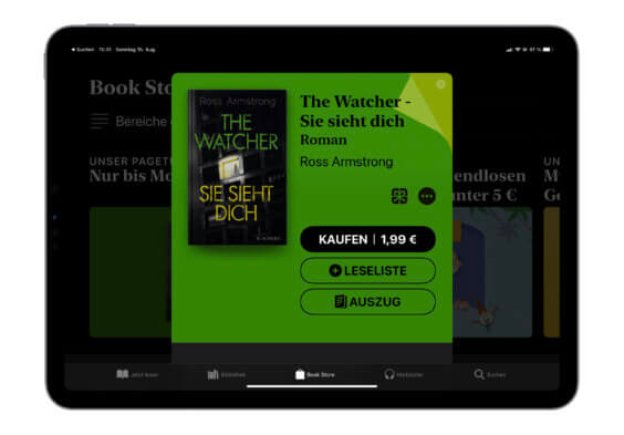 E-Book der Woche: „The Watcher – Sie sieht dich“ für 1,99€ kaufen