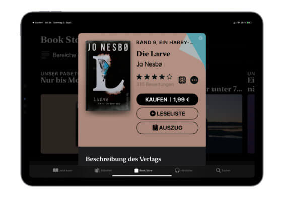 E-Book der Woche: „Die Larve“ von Jo Nesbø heute noch für 1,99 Euro