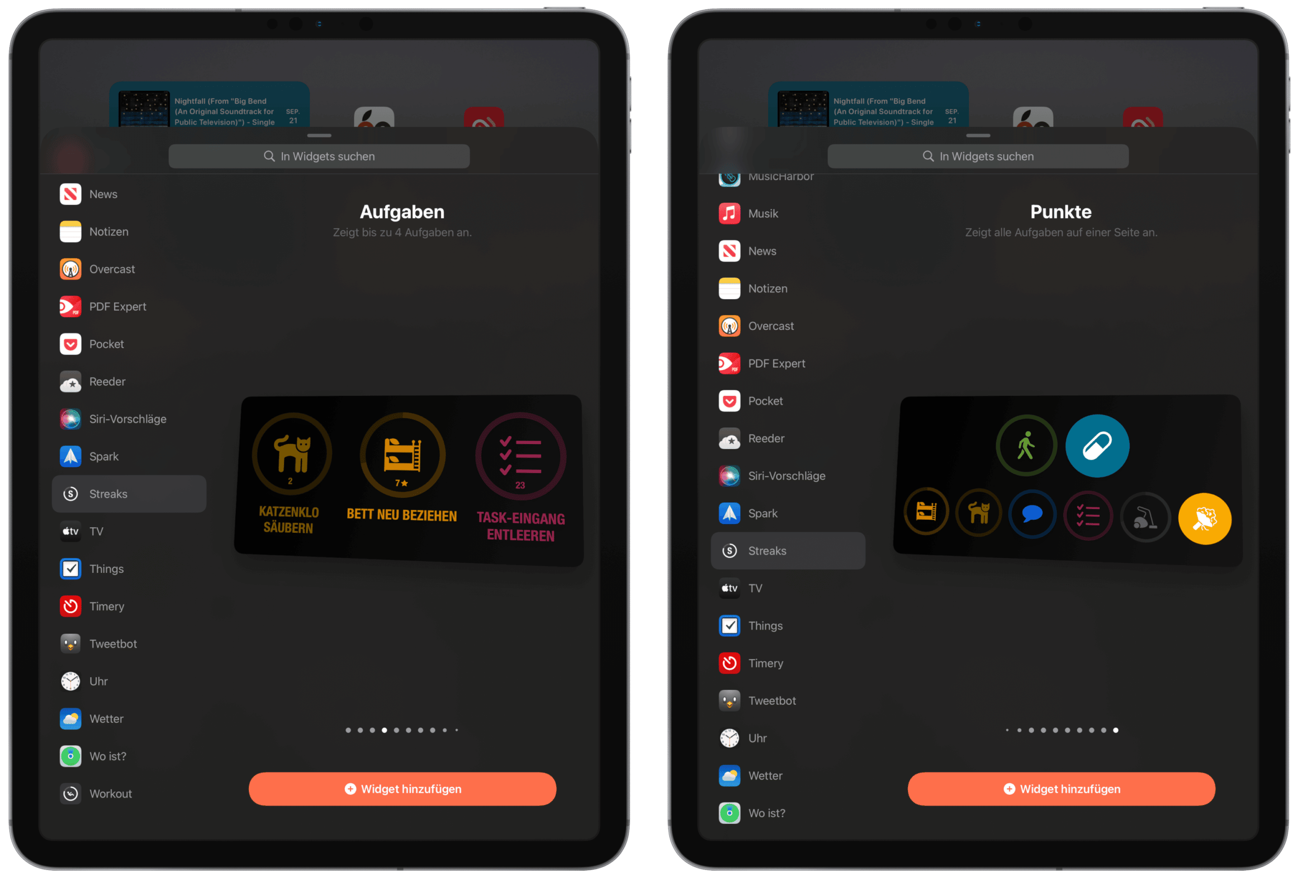 Streaks 7.1 Widgets