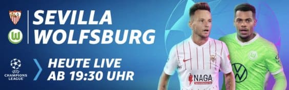 Programmhinweis: Heute Abend FC Sevilla gegen den VFL Wolfsburg in der Champions League auf Prime Video