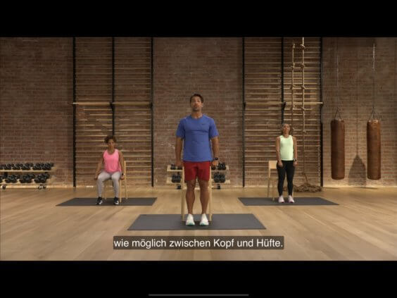Training auf Apple Fitness+ - Screenshot