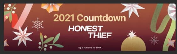 iTunes-Countdown Tag 1: Heute „Honest Thief“ für 3,99€ kaufen