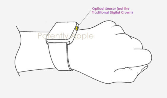 Apple Watch: Patent mit optischem Sensor statt digitaler Krone erteilt
