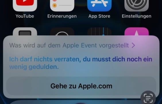 Siri nach dem Apple-Event gefragt - Screenshot