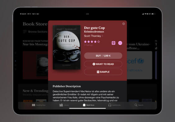 Noch schnell das E-Book der Woche sichern: „Der gute Cop“ für 1,99 Euro