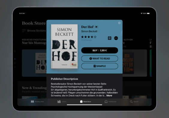 Das E-Book der Woche: „Der Hof“ von Simon Beckett für 1,99€ kaufen