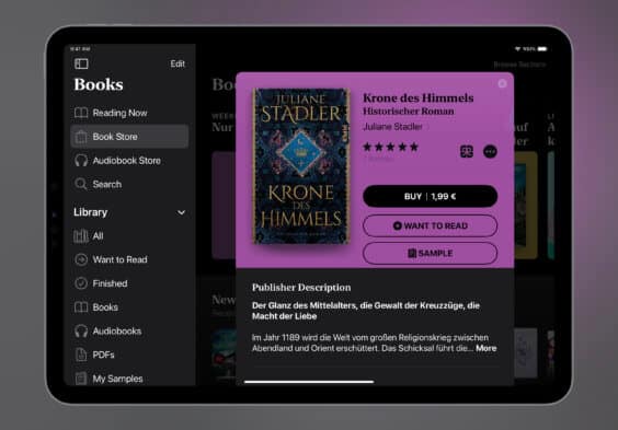 Das E-Book der Woche: „Krone des Himmels“ für 1,99€ kaufen
