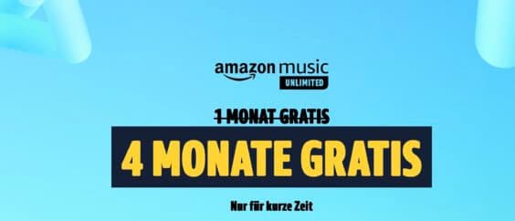 Amazon Music Unlimited: Für vier Monate kostenfrei sichern