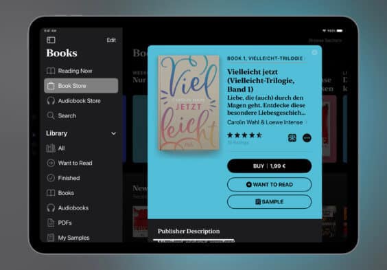 Noch schnell das E-Book der Woche mitnehmen: „Vielleicht jetzt“ für 1,99€ kaufen
