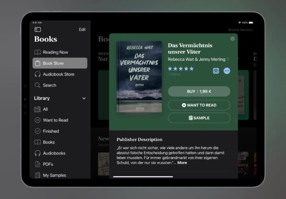 E-Book der Woche: Dieses Mal „Vermächtnis unsrer Väter“ für 1,99€ kaufen