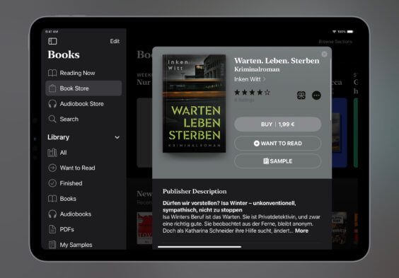 Noch schnell das E-Book der Woche sichern: „Warten. Leben. Sterben“ für 1,99€
