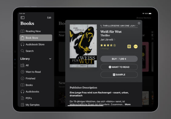 Noch schnell das E-Book der Woche sichern: „Weiß für Wut“ für 1,99 Euro