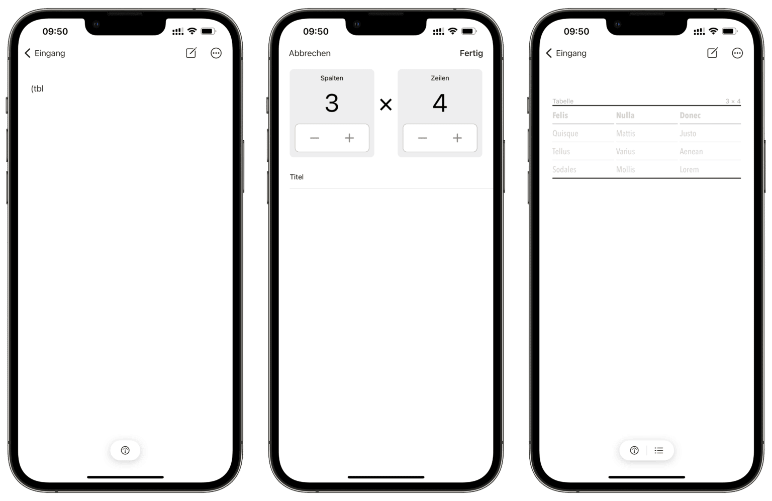 Ulysses So funktioniert das neue TabellenFeature Apfelpage Alle