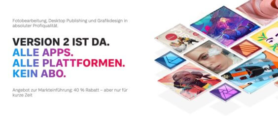 Serif bringt Version 2 seiner gesamten Affinity-Suite auf den Markt