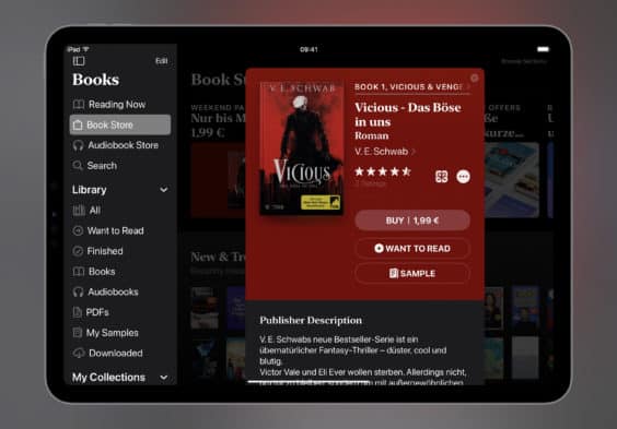 Das E-Book der Woche: Dieses Mal „Vicious – Das Böse in uns“ für 1,99 Euro mitnehmen