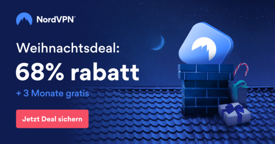 Weihnachtsgeschenk gesucht? NordVPN mit 68 % Rabatt (+ gratis Antivirus-Funktion)