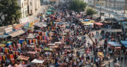 Ein Markt in Hyderabad, Indien