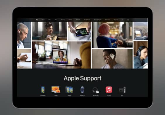 Die Apple-Support-Webseite erstrahlt in neuem Glanz